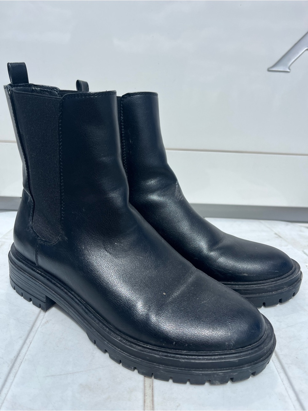 Nine West Black Chelsea Boots - Women